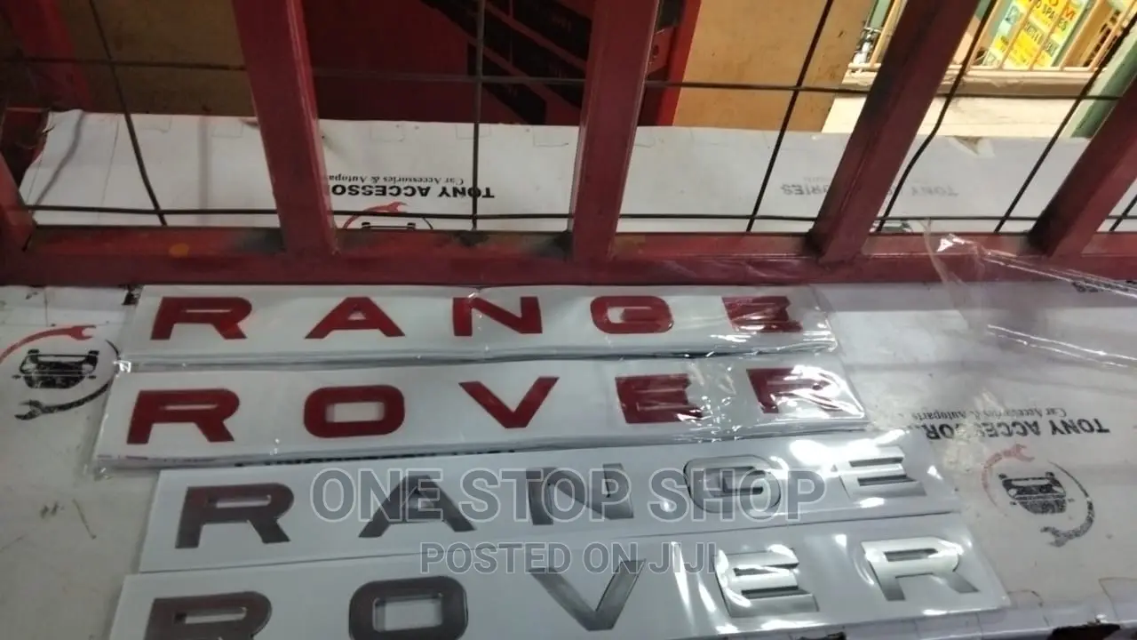 RANGE ROVER Replacement Badges in Red,Black and Silver