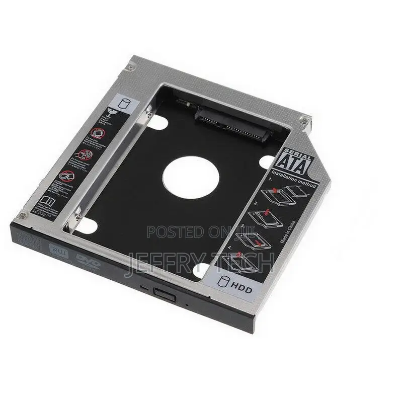 Optical Bay 2nd SATA HDD Hard Drive Caddy CD DVD-ROM for Lap