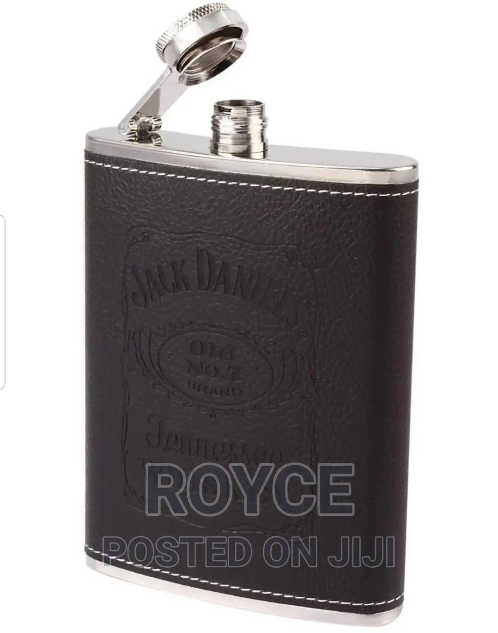 Jack Daniel's Branded Whiskey Flask With 2 Tot Glasses*