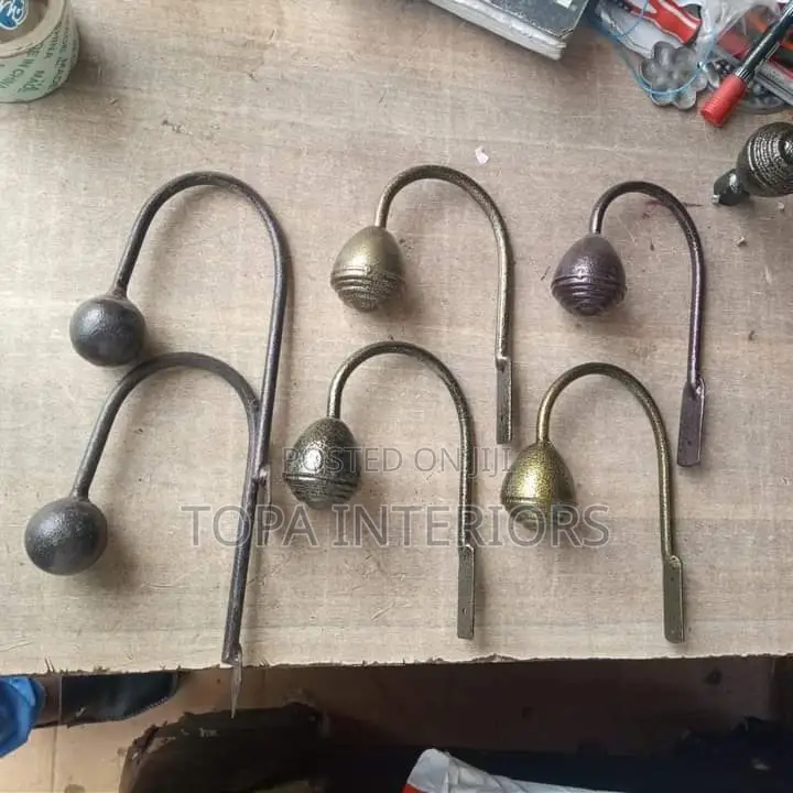 Locally Made Metallic Wall Mounted Curtain Holders Tiebacks