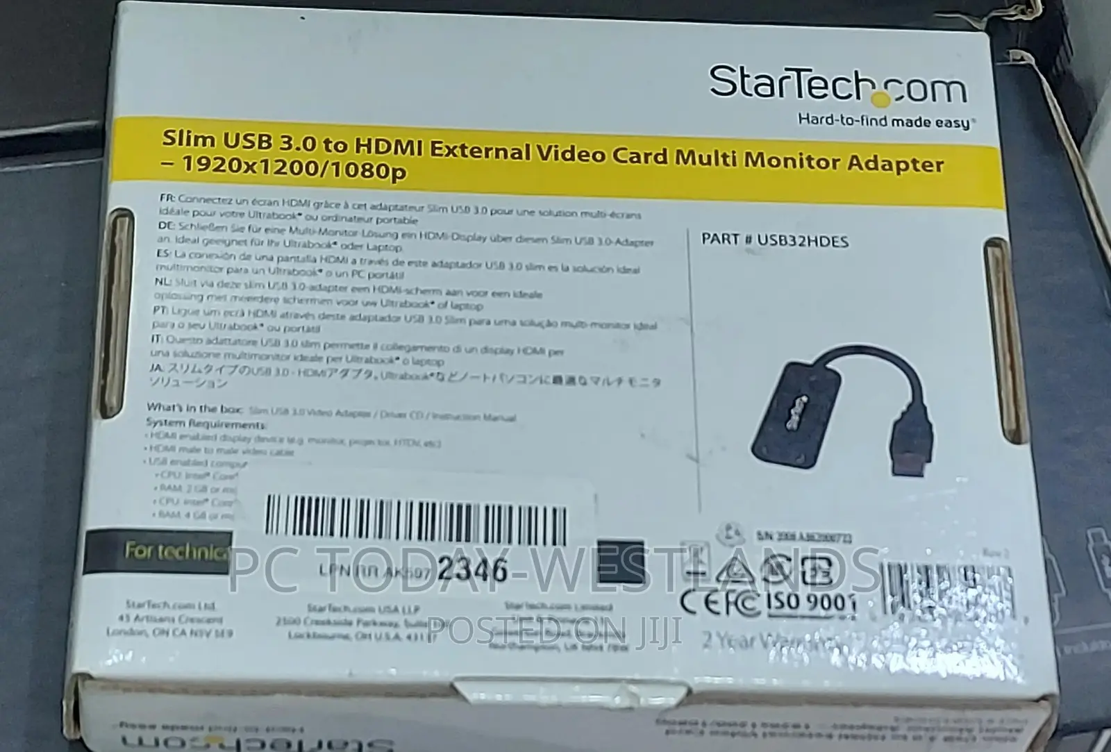 Startech.Com USB 3.0 to HDMI Adapter - 1080p (1920x1200) - S