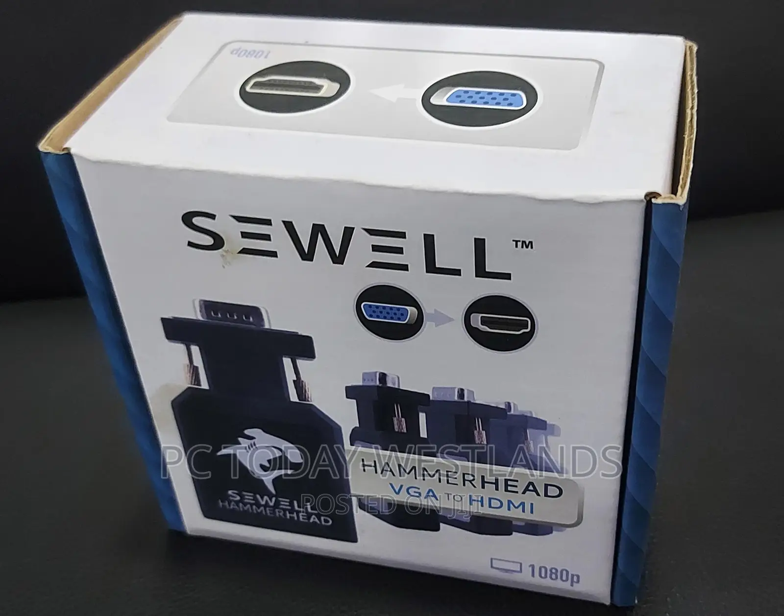 SEWELL Hammerhead VGA to HDMI Active Converter 1080p Compact