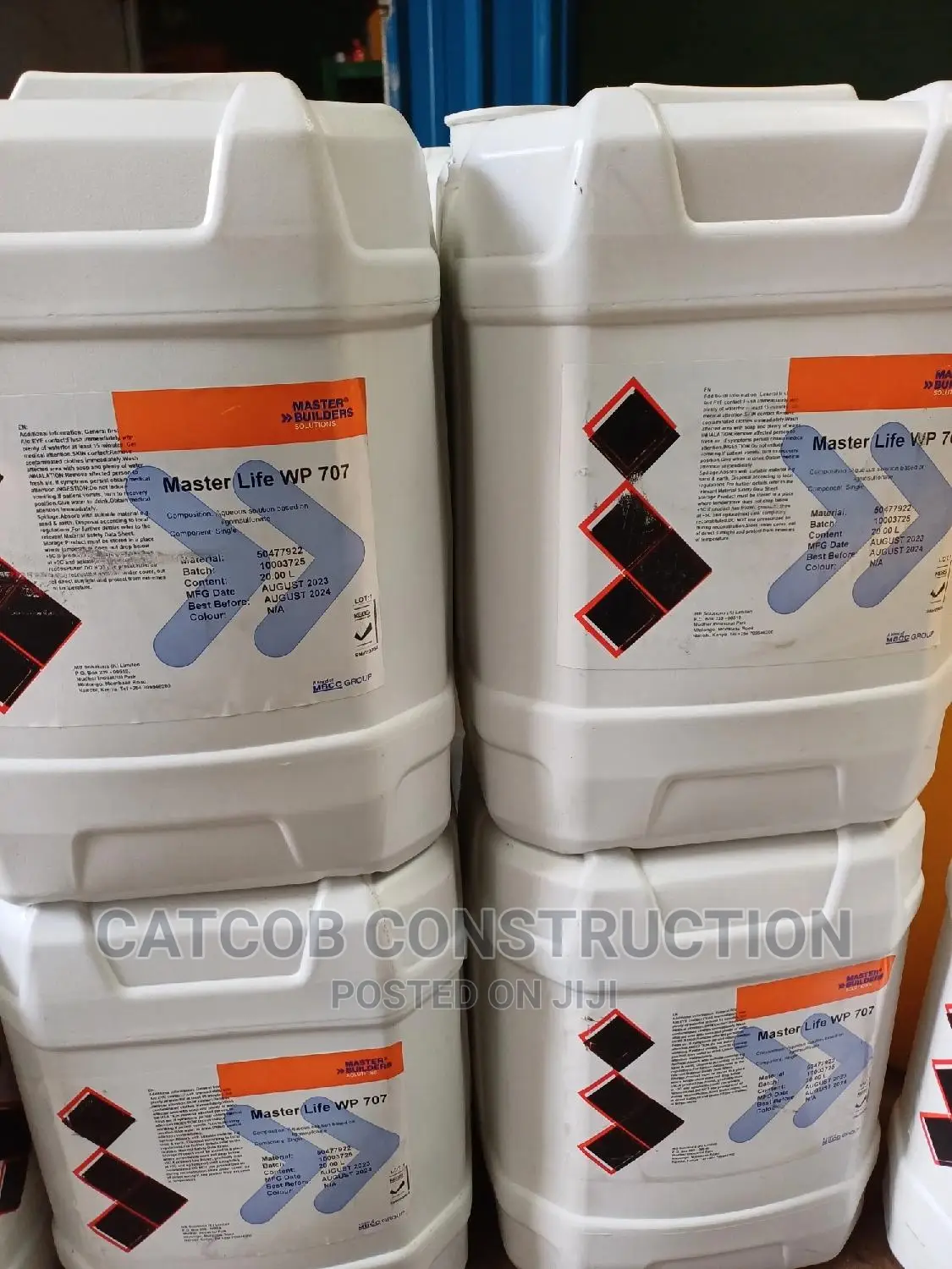 Liquid Concrete Waterproof Admix. Masterlife 707