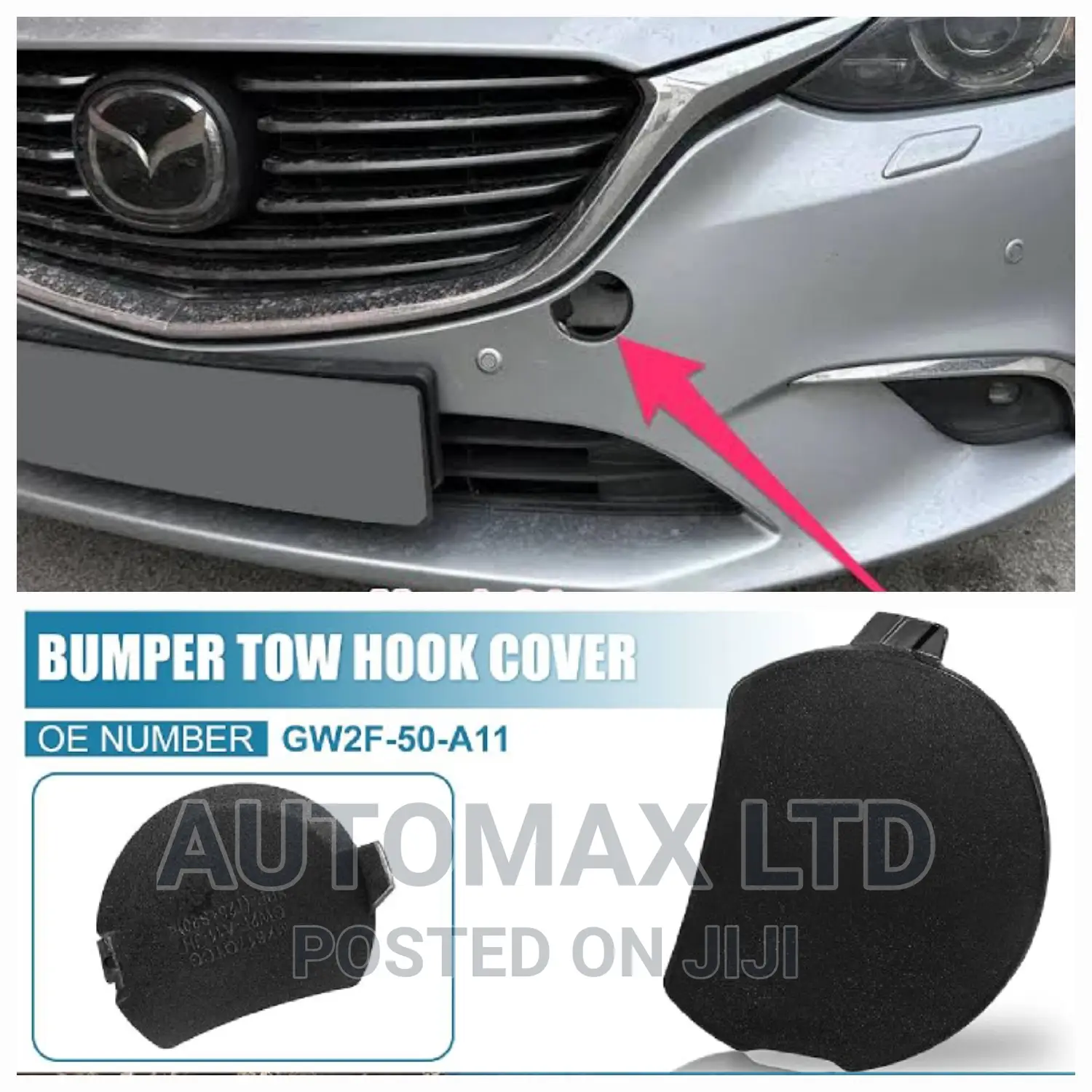 Mazda Atenza, Yr2015+, Front Bumper Towing Hook Eye Cover