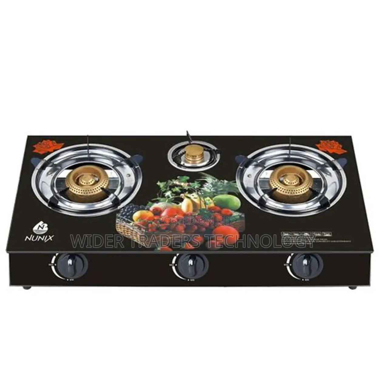 Nunix ELEGANT CONVINIENT 3 Burner Table Top Gas Cooke