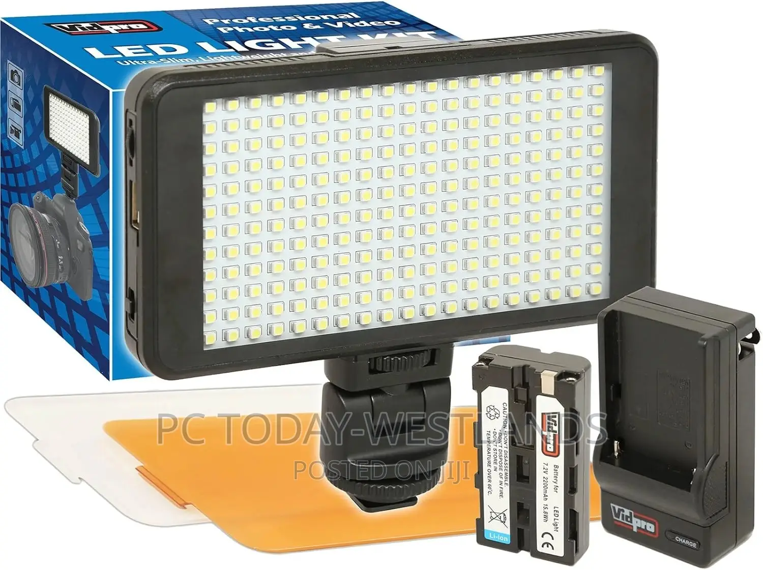 Vidpro LED-230 Photo and Video Light Kit - On Camera Panel
