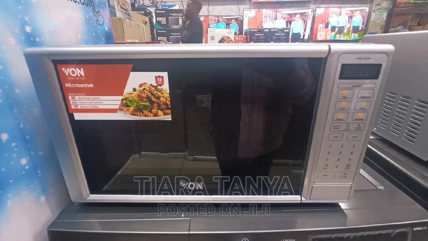 Von VAMS-20DGS Microwave Oven Solo. 20L – Silver