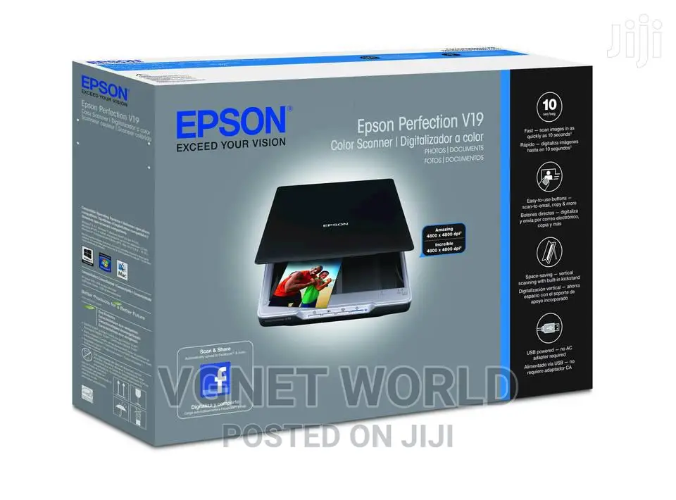 Epson Perfection V19 Color Scanner
