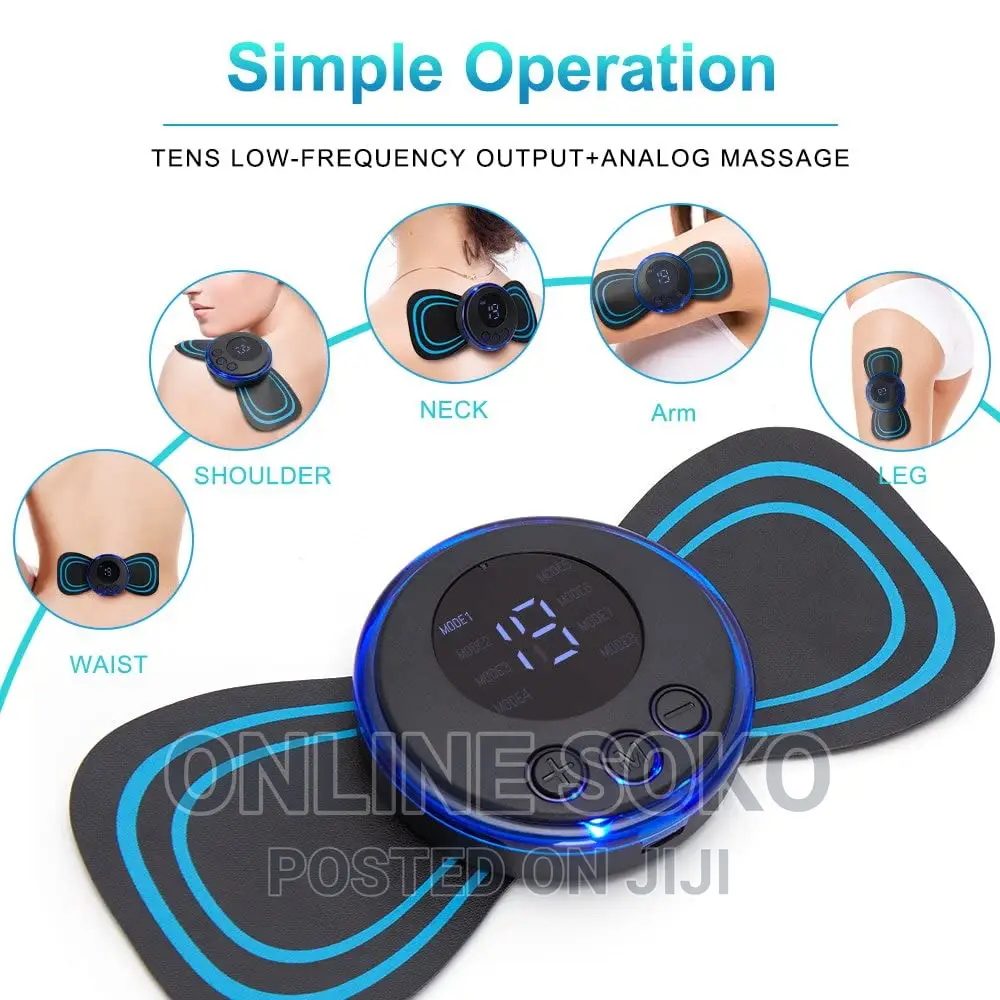 Ems Rechargeable Butterfly Mini Massager Pain Reliever
