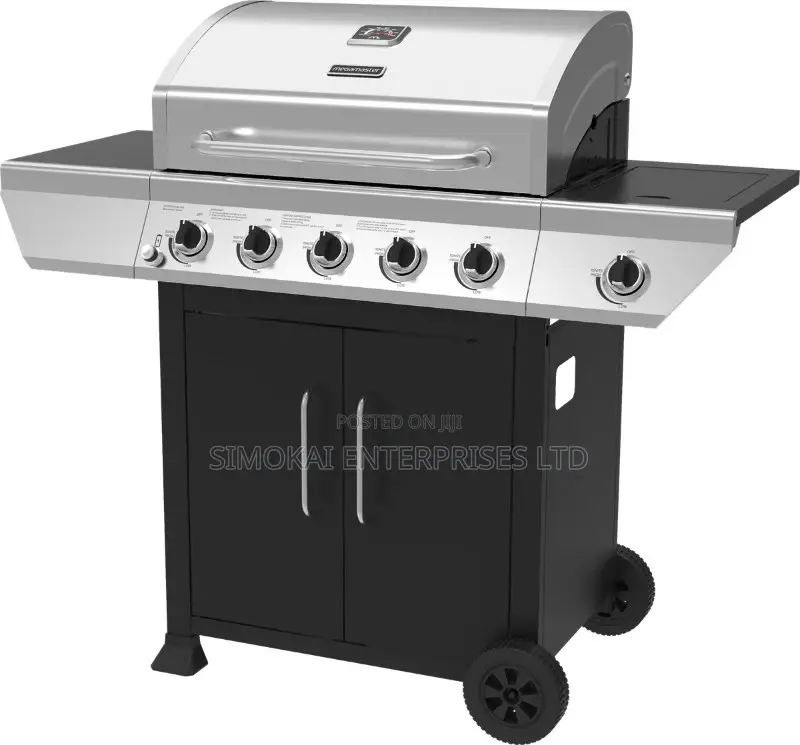 Crusade Series 5 Burner Patio Gas Bbqwith Side Burner