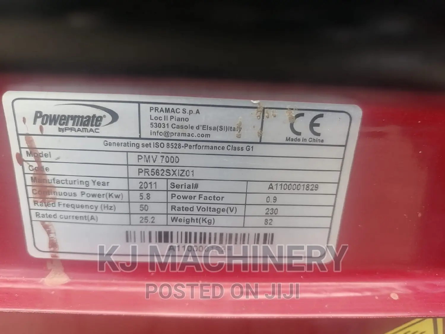 Pramac Petrol Generator on Offer-5.8kw~#Quality