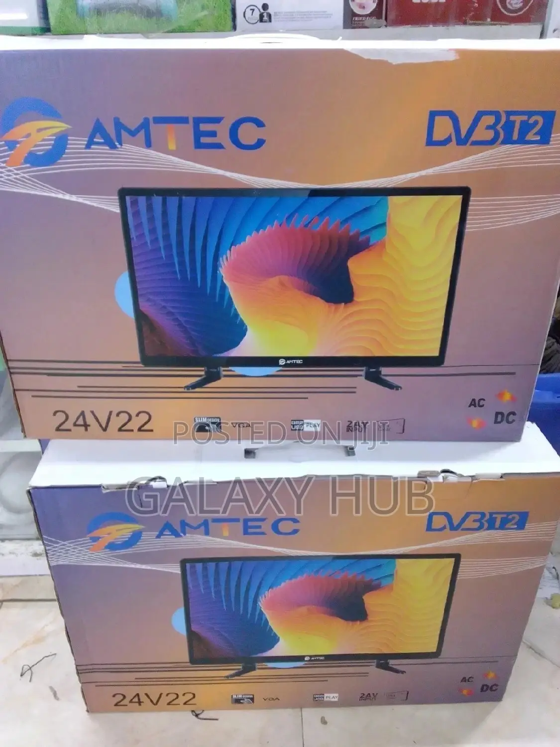 Amtec 24"Inches Digital Led Tv Ac/Dc - Black