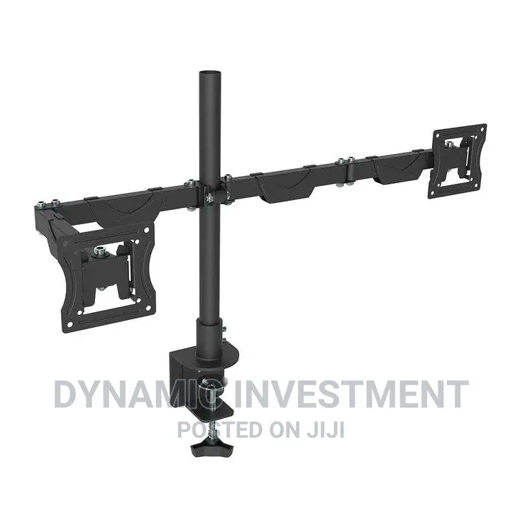 Tronic Vertical Stacking Dual Monitor/Desktop Desk Mount