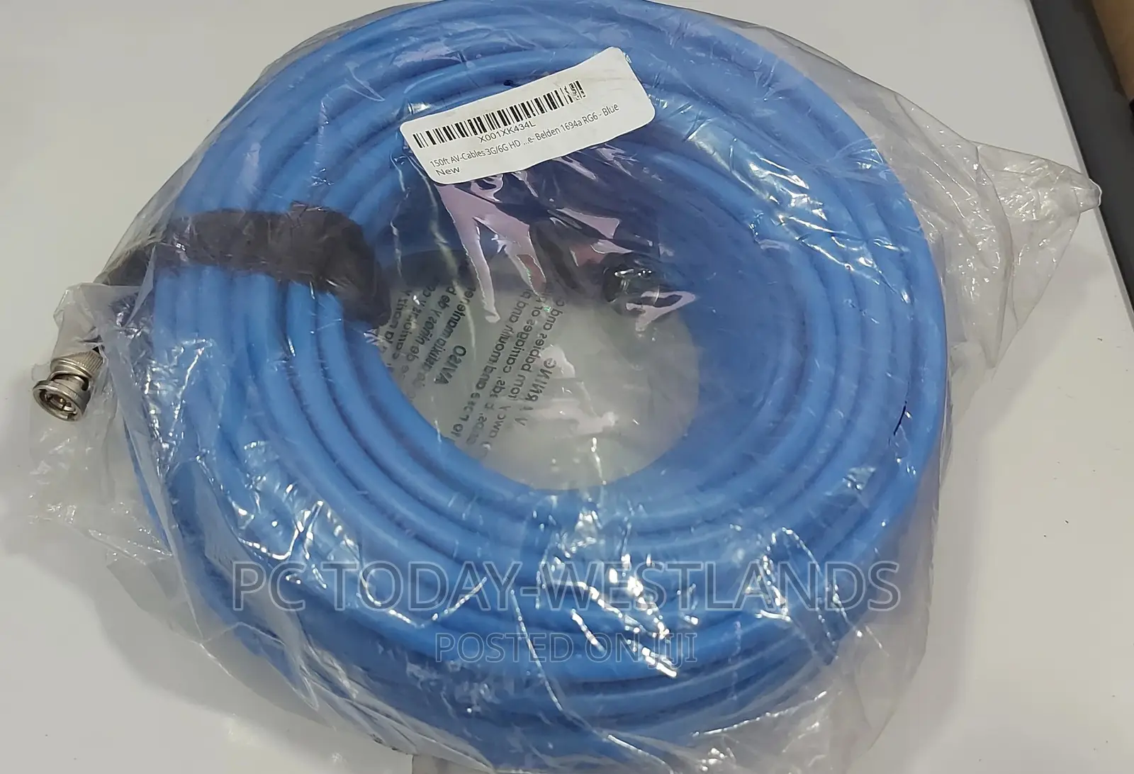 Av-Cables 150ft 3g/6g HD SDI BNC Cable- Belden 1694a RG6