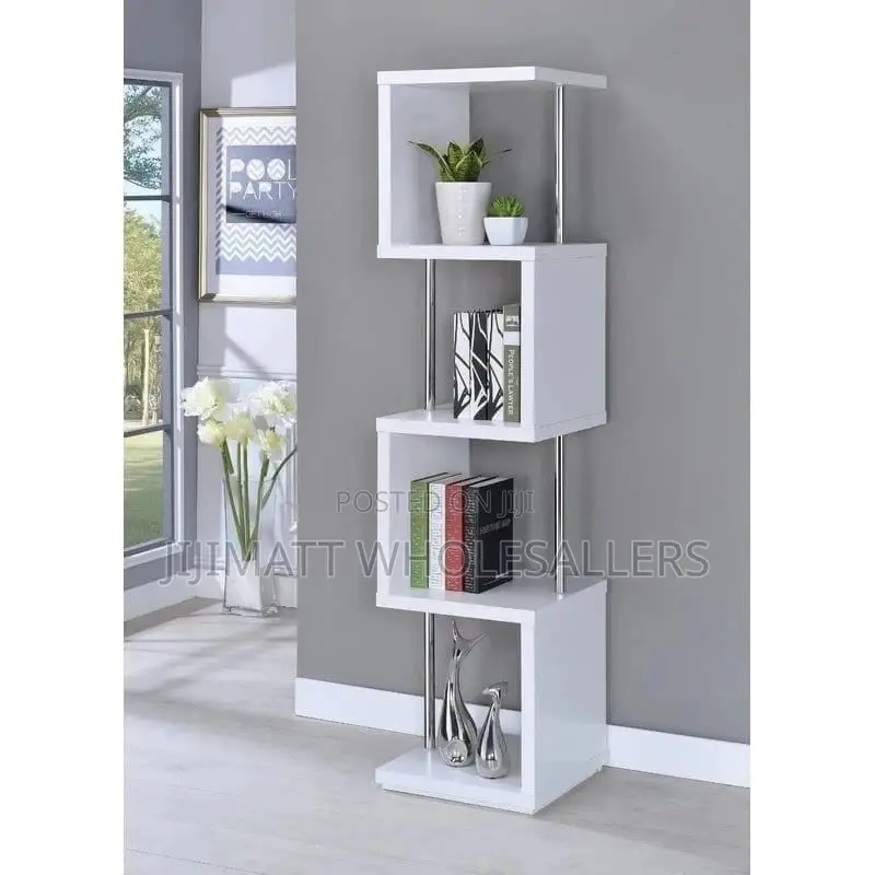 Decor Stand /Bookshelf Colour White and Silver
