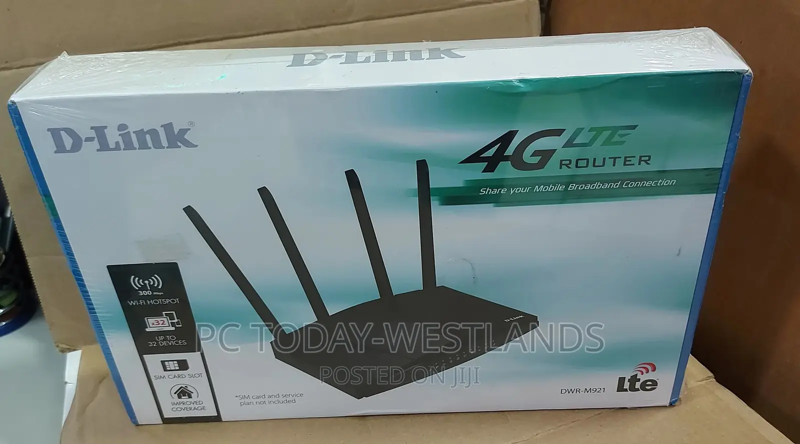 D-Link DWR-M921 4G LTE Router, 300mbps With SIM Card Slot