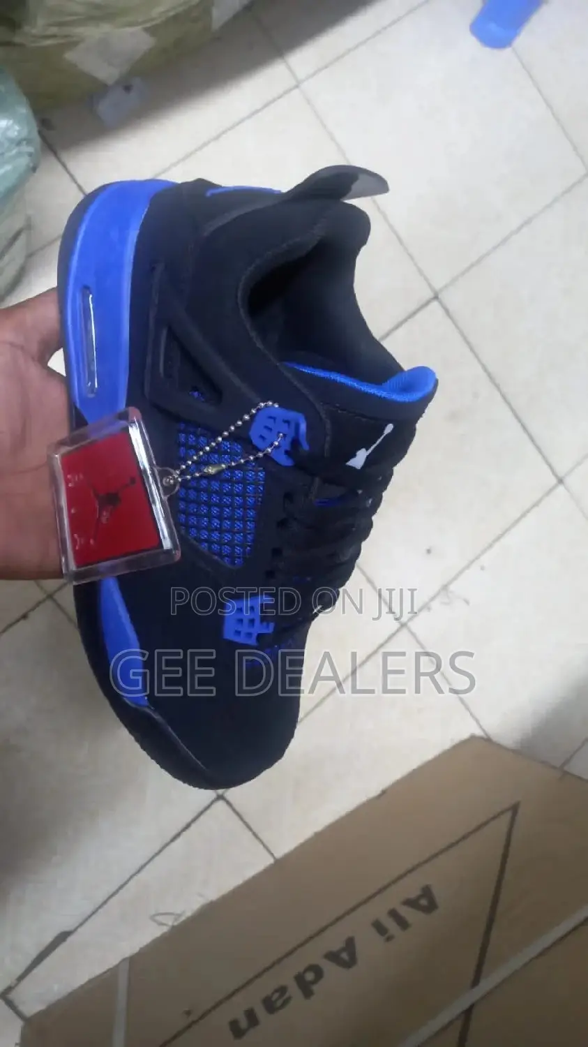 Jordan 4 Thunder Blue ,Thunder Red Sneakers