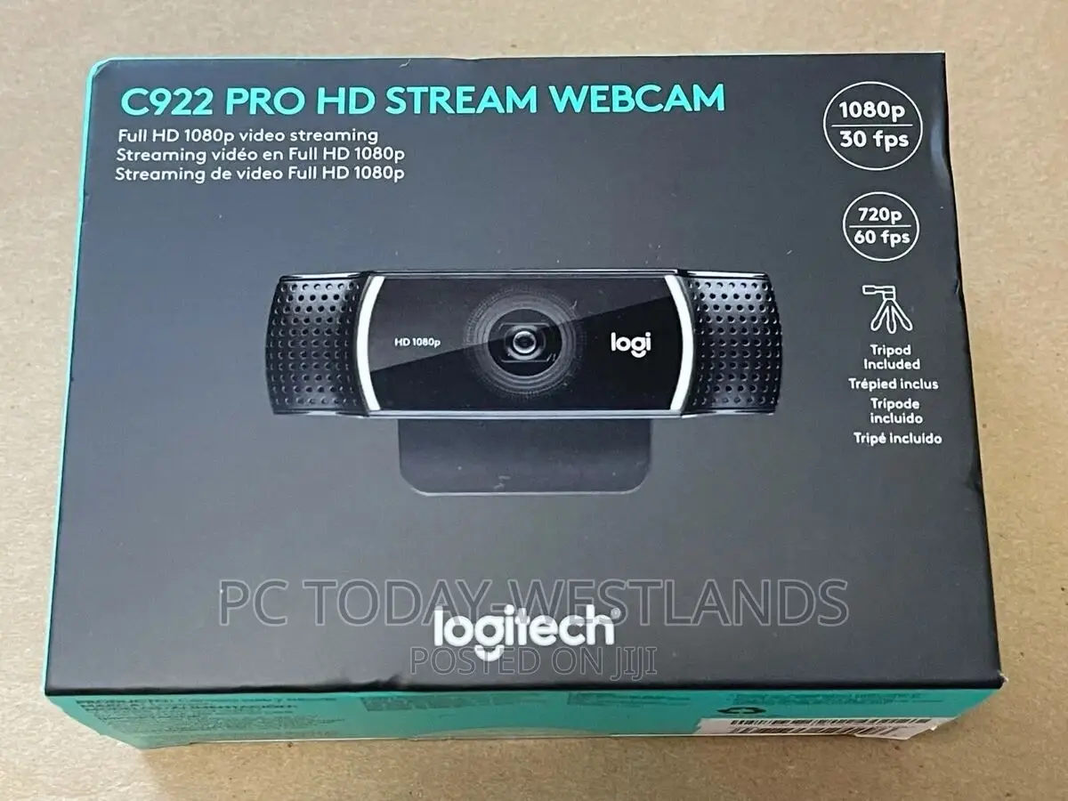 Logitech C922 Pro Stream Webcam 1080p Camera for Hd Video
