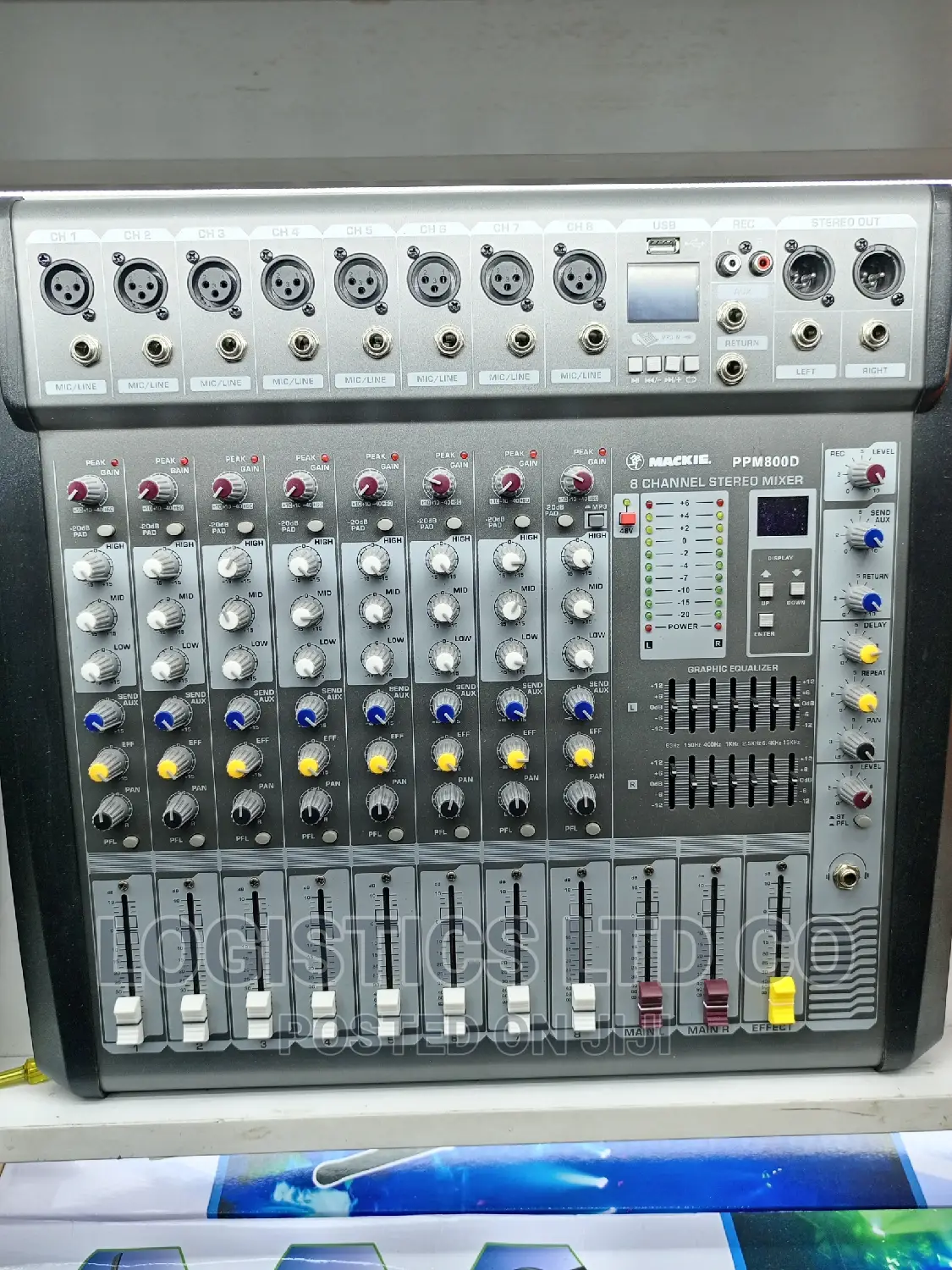 Mackie PPM 800D 8 Channel Stereo Powered Mixer