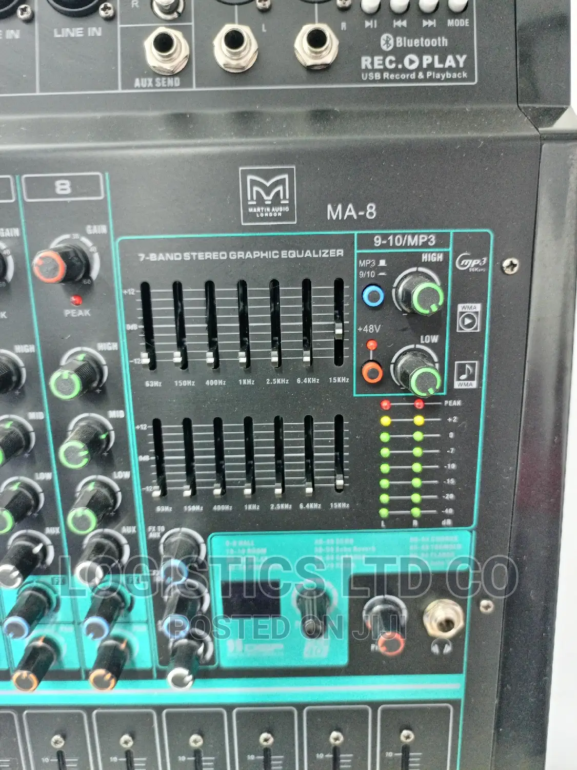 Martin Audio Powered Mixer,8channel With Bluetooth and USB