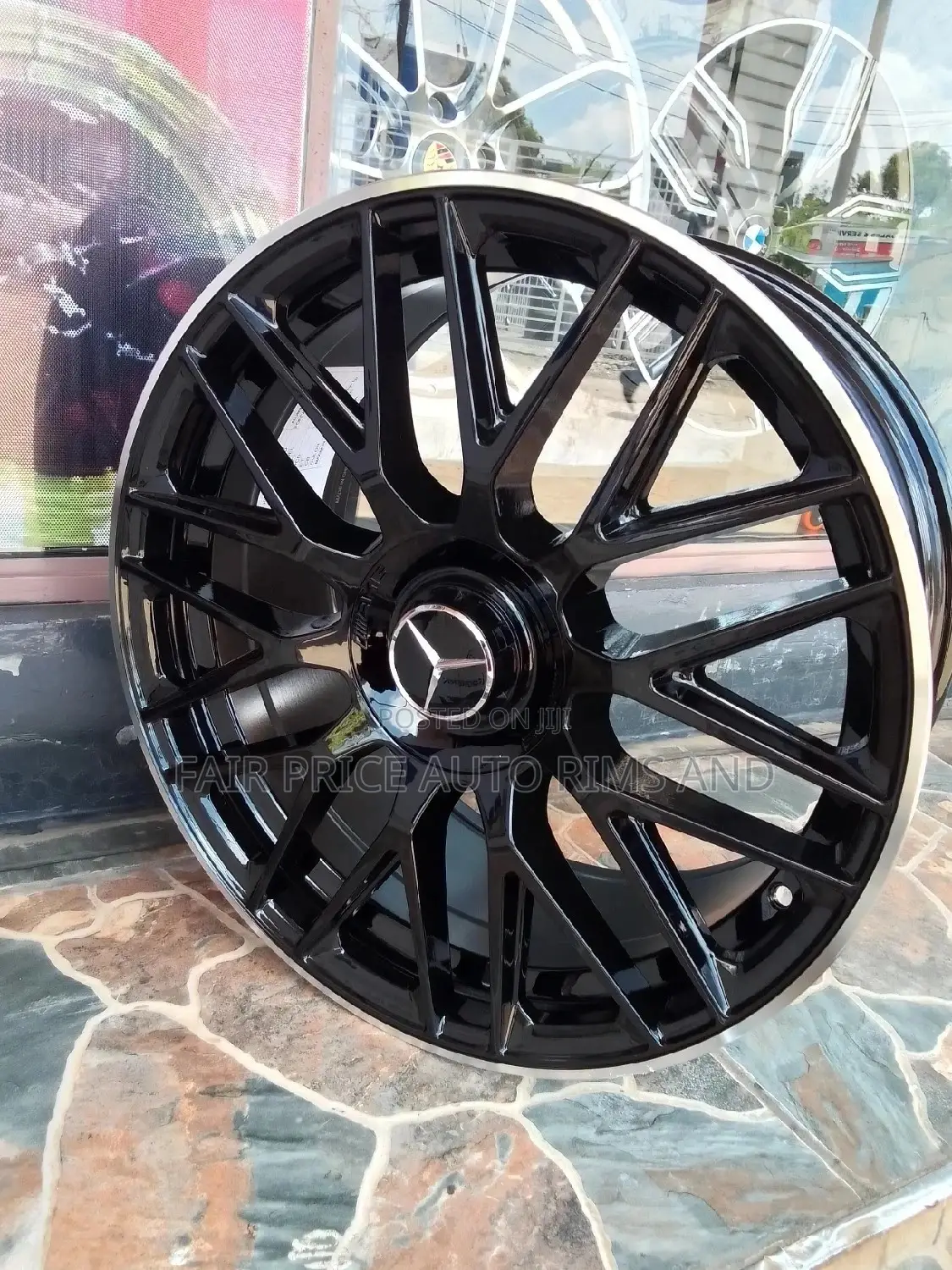 Rims Size 20 Mercedes Benze Black Silver Line