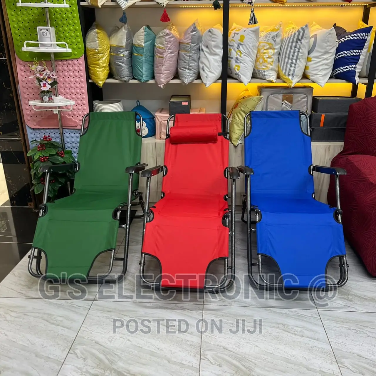 *2-in-1 Beach Lounge Chair Camping Chair*
