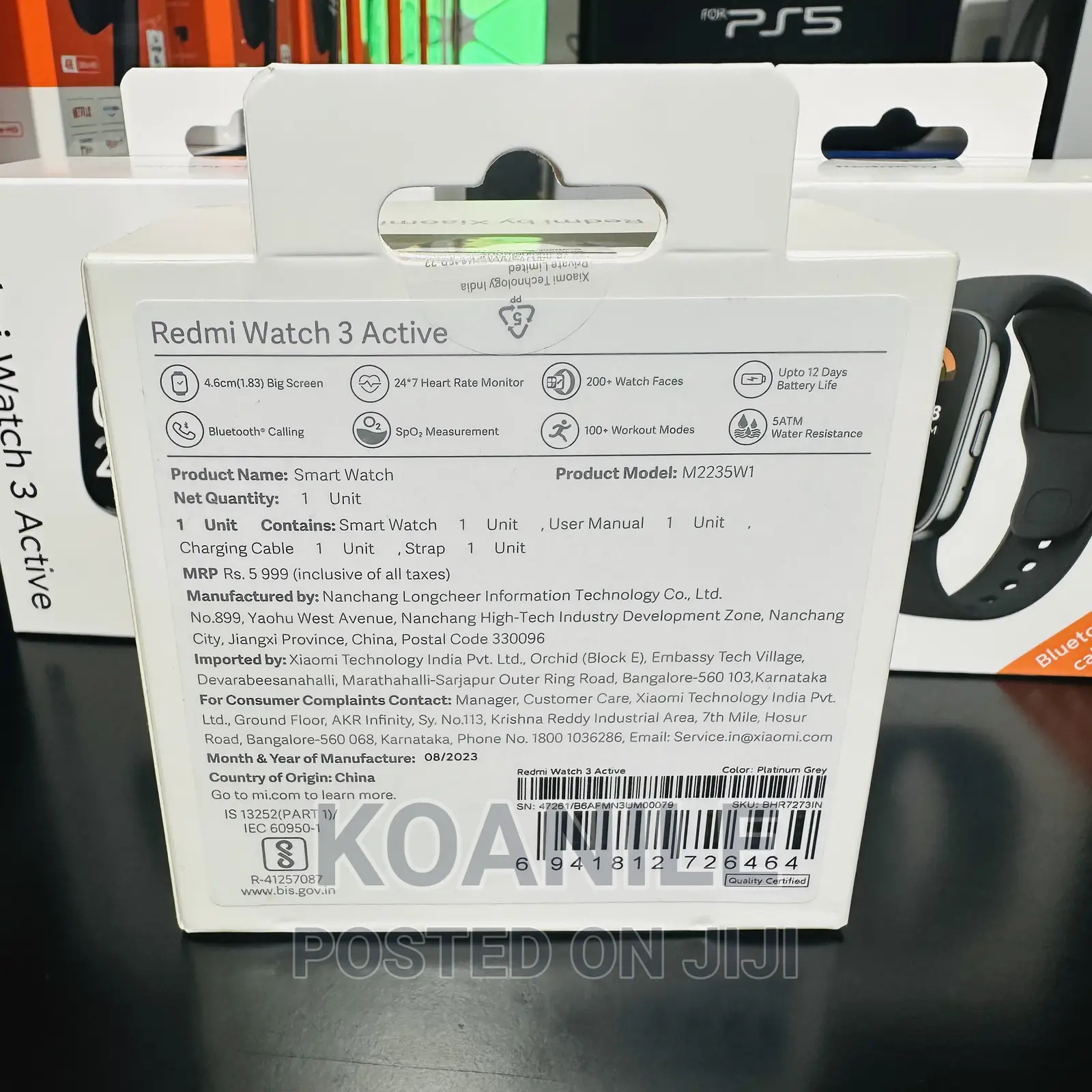 Redmi Watch 3 Active Smartwatch (BT Call)