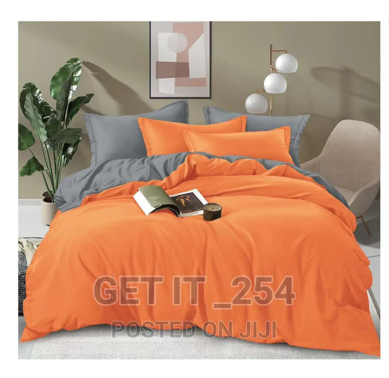 *Plain Double Sided Color Cotton Duvet Covers