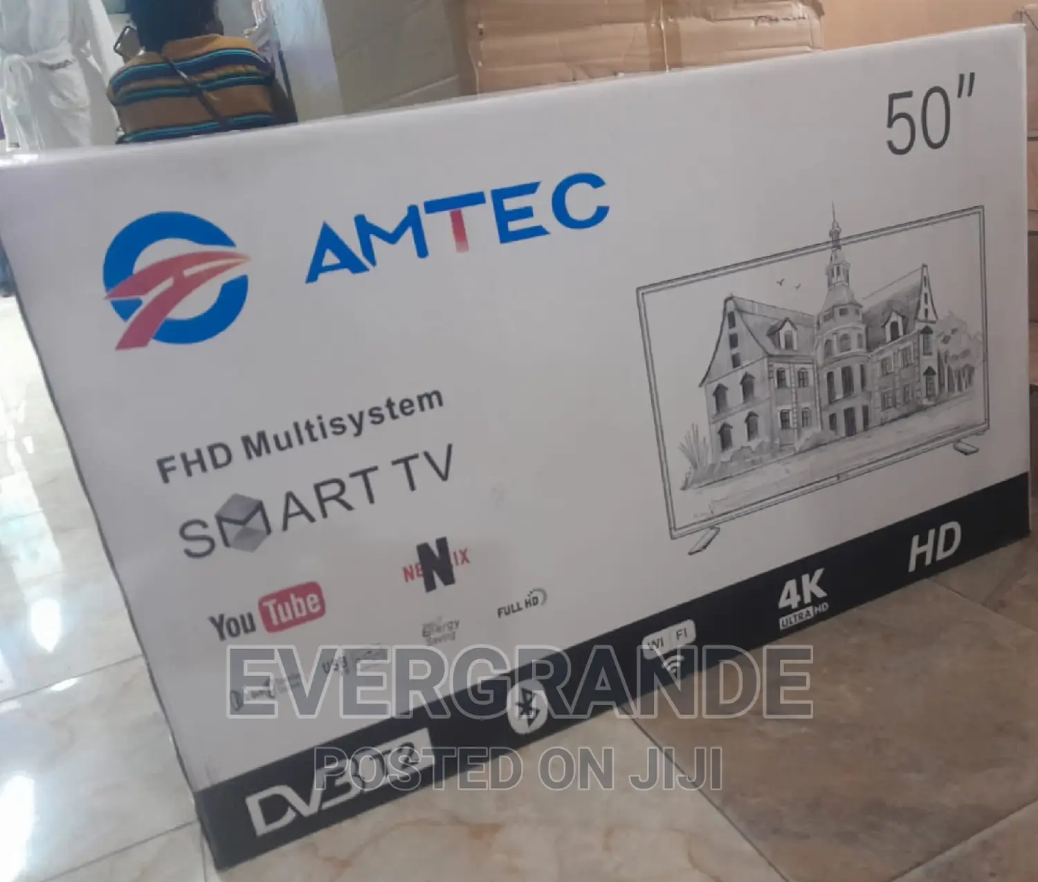 Amtec 50 Inches Smart Android Frameless Tv