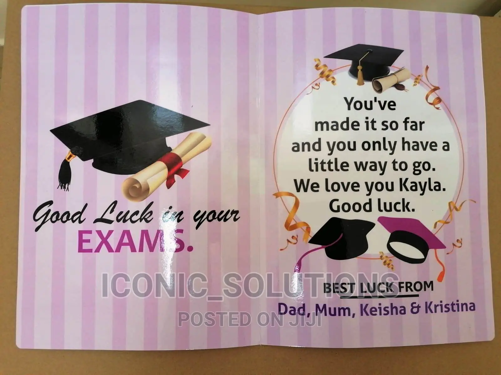 Custom A4-Size Success Cards