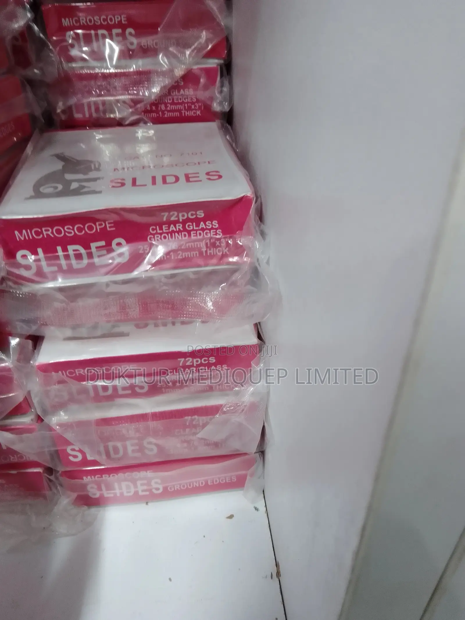 Ground Edges Microscope Slides 72pcs
