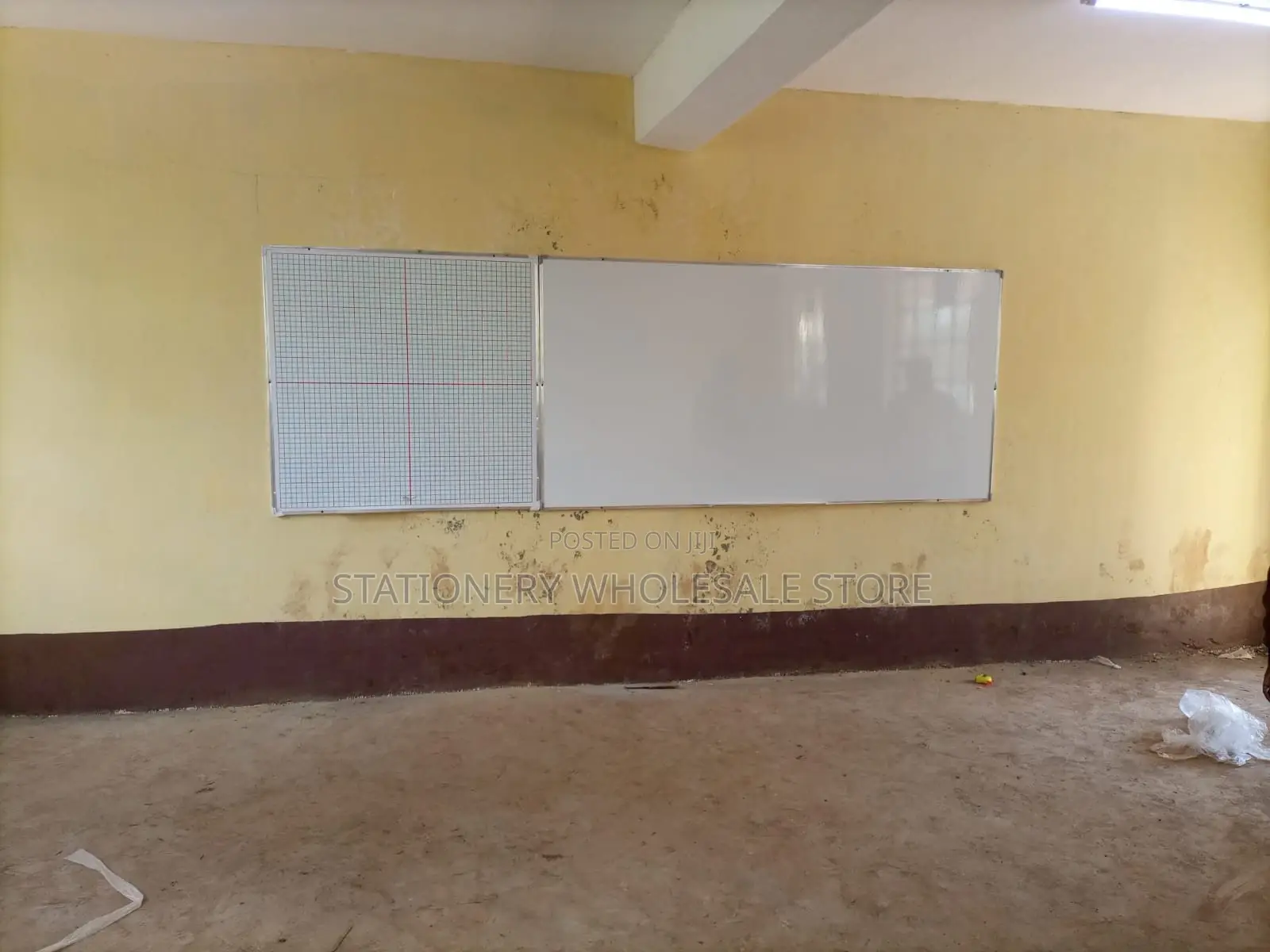 Whiteboard 240cm X 120cm With Graphboard Combined 4ft X 4ft