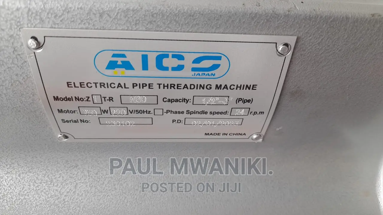 Electrical Pipe Threading Machine 1⁄2 To 2".- Heavy Duty