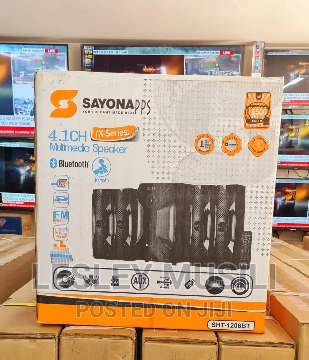 Sayona SHT-1206BT 4.1 Channel 16500W PMPO Subwoofer -