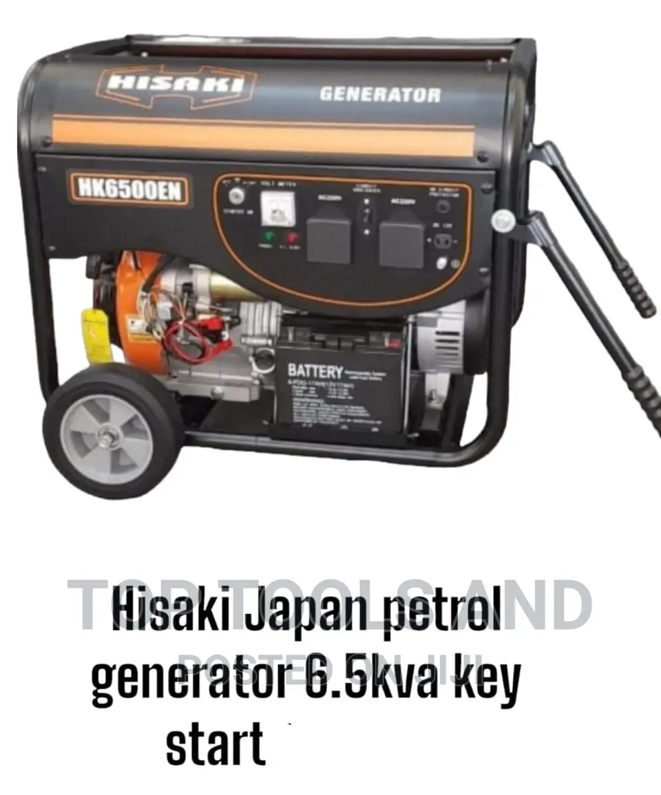 Hisaki Japan 6.5 Kva Key Start Petrol Generator