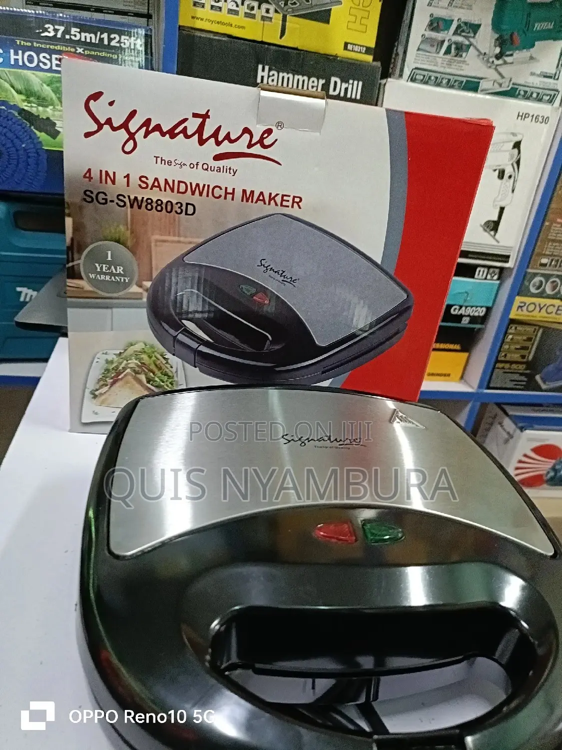 Electric Signature 4in 1 Sandwich Maker