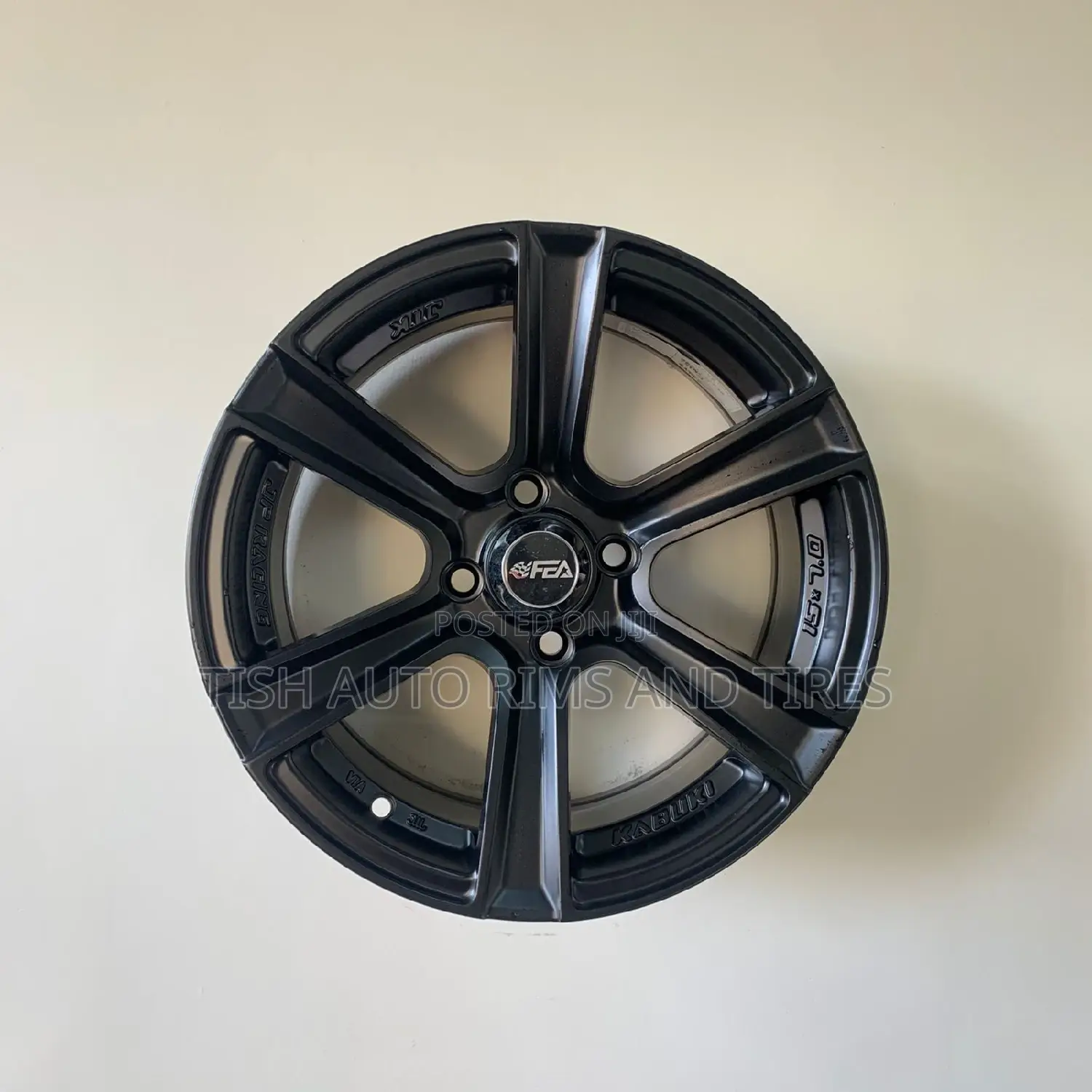 Toyota Filder, Axio 15 Inch Black Rims Set