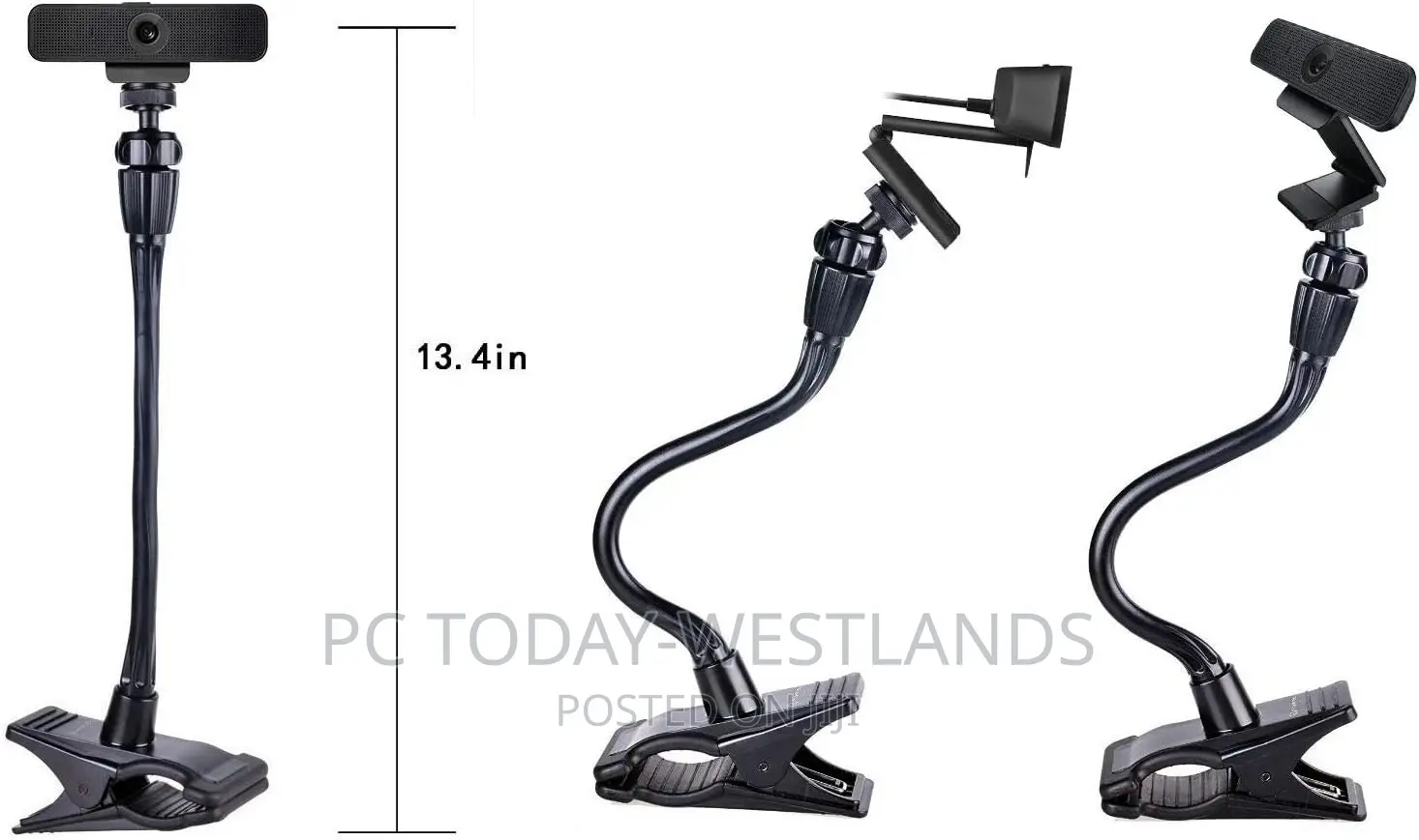 Smatree Webcam Stand, Flexible Jaws Clamp Clip Mount Holder