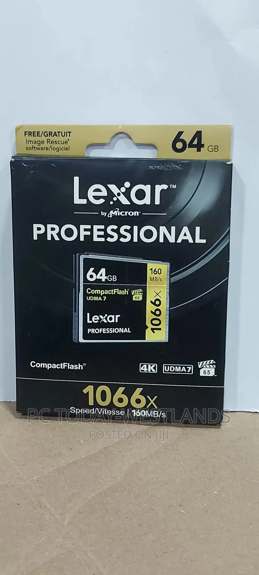 Lexar 64GB Professional 1066x Compactflash Memory Card