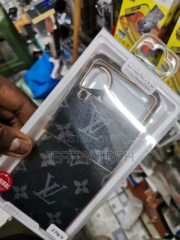 Premium Designer Leather Case for Samsung Z Flip 3