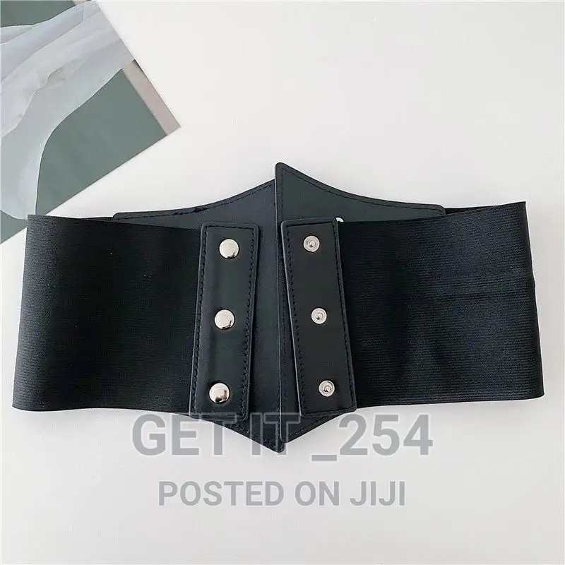 New Corset Punk Black Wide Waistband Slimming Body Belts