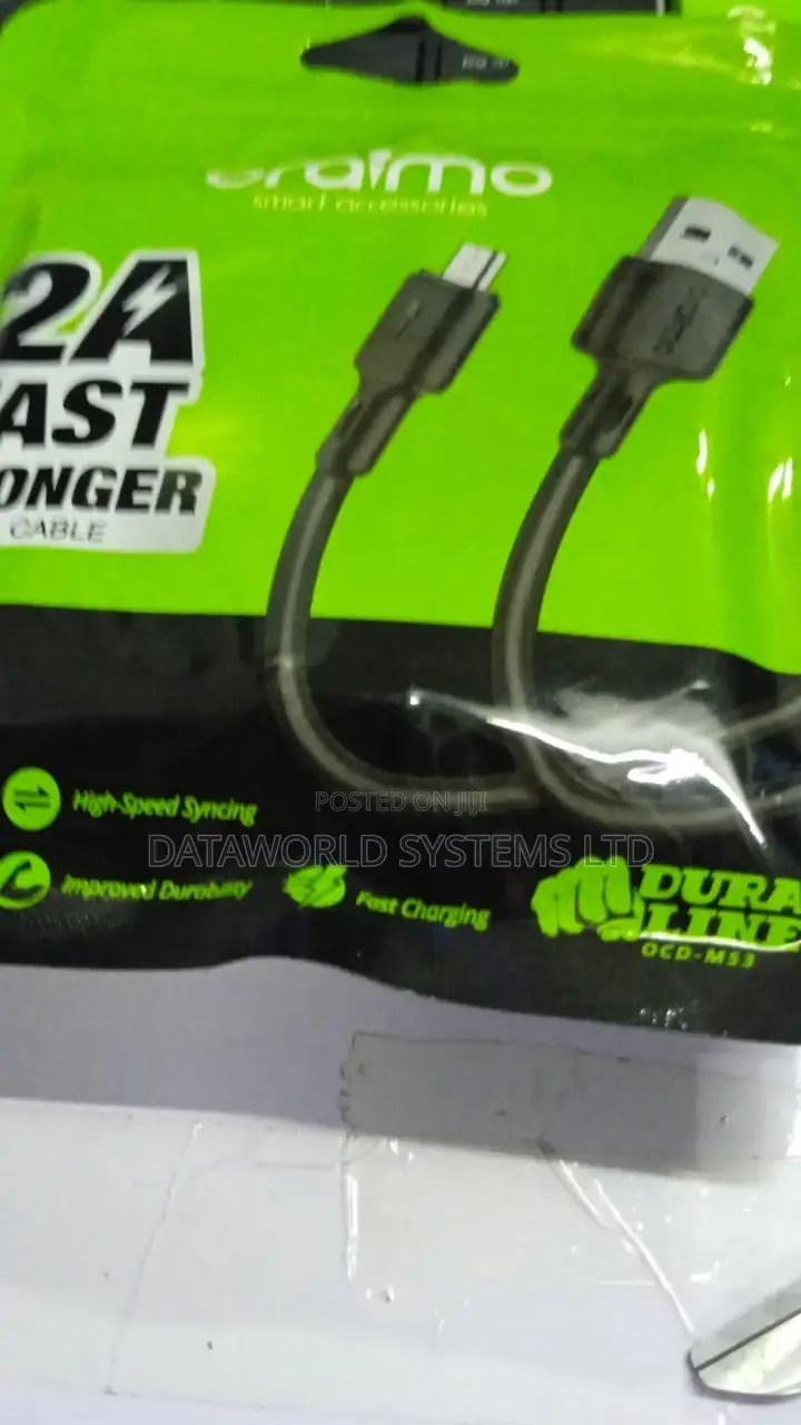 Oraimo OCD-M56 Data Cable 2 Meter Fast Charging 5V2A Micro U