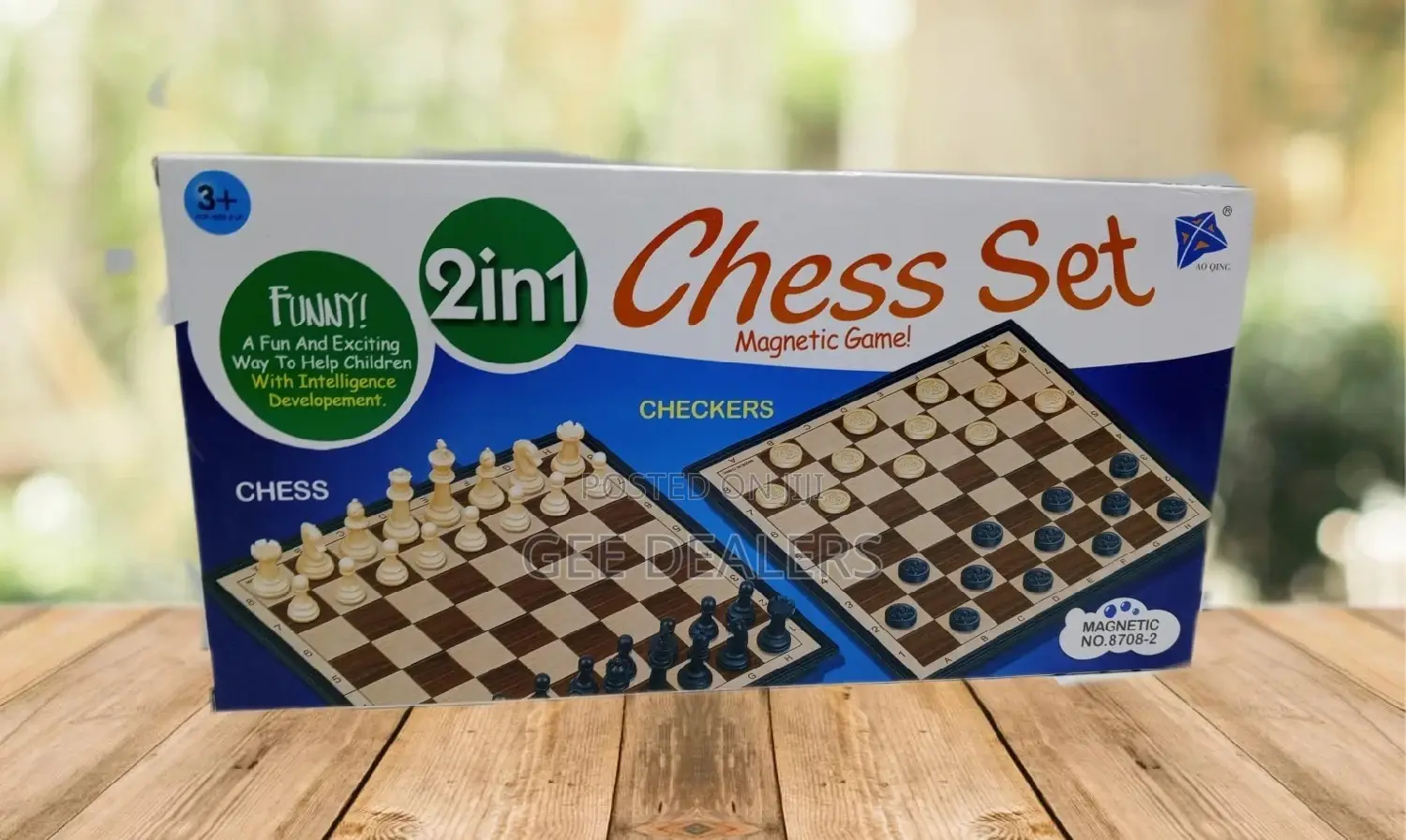 2 in 1 Magnetic Chess Board Game