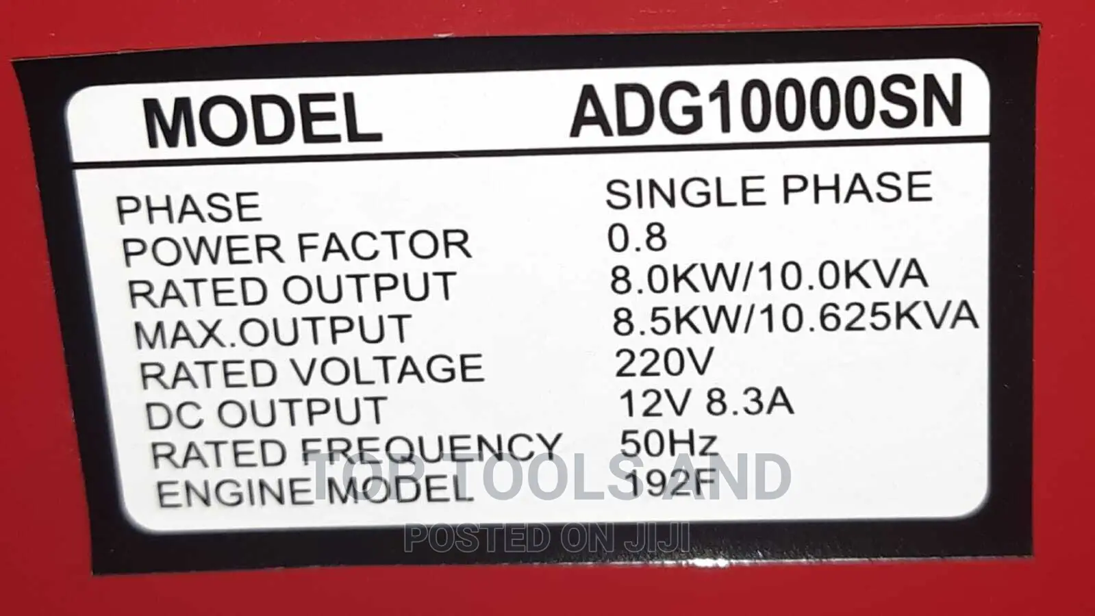 Aico 10kva Diesel Generator WITHOUT ATS SINGLE PHASE