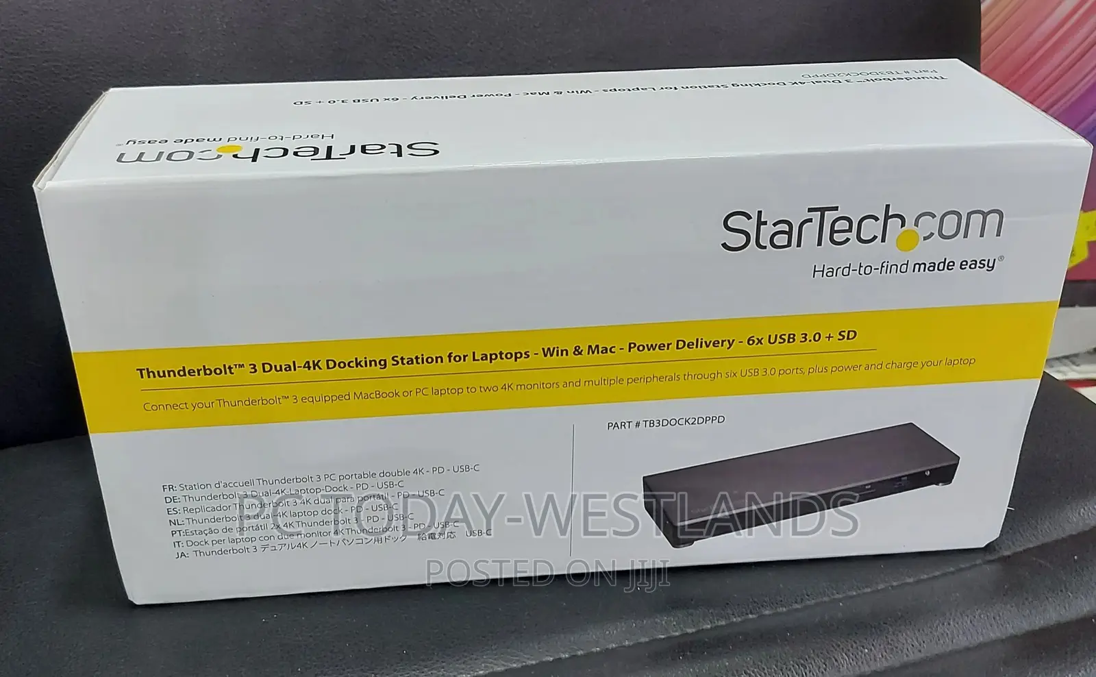 Thunderbolt 3 Dock - Dual Monitor 60hz TB3 Laptop Docking