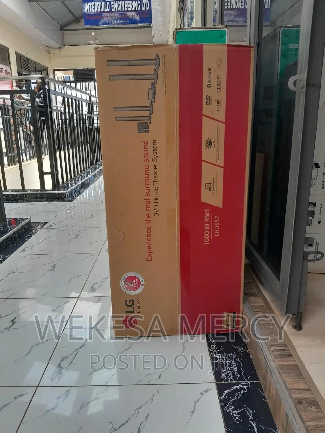 Lg Lhd657 DVD Home Theater System, 1000w, 5.1ch Bluetooth