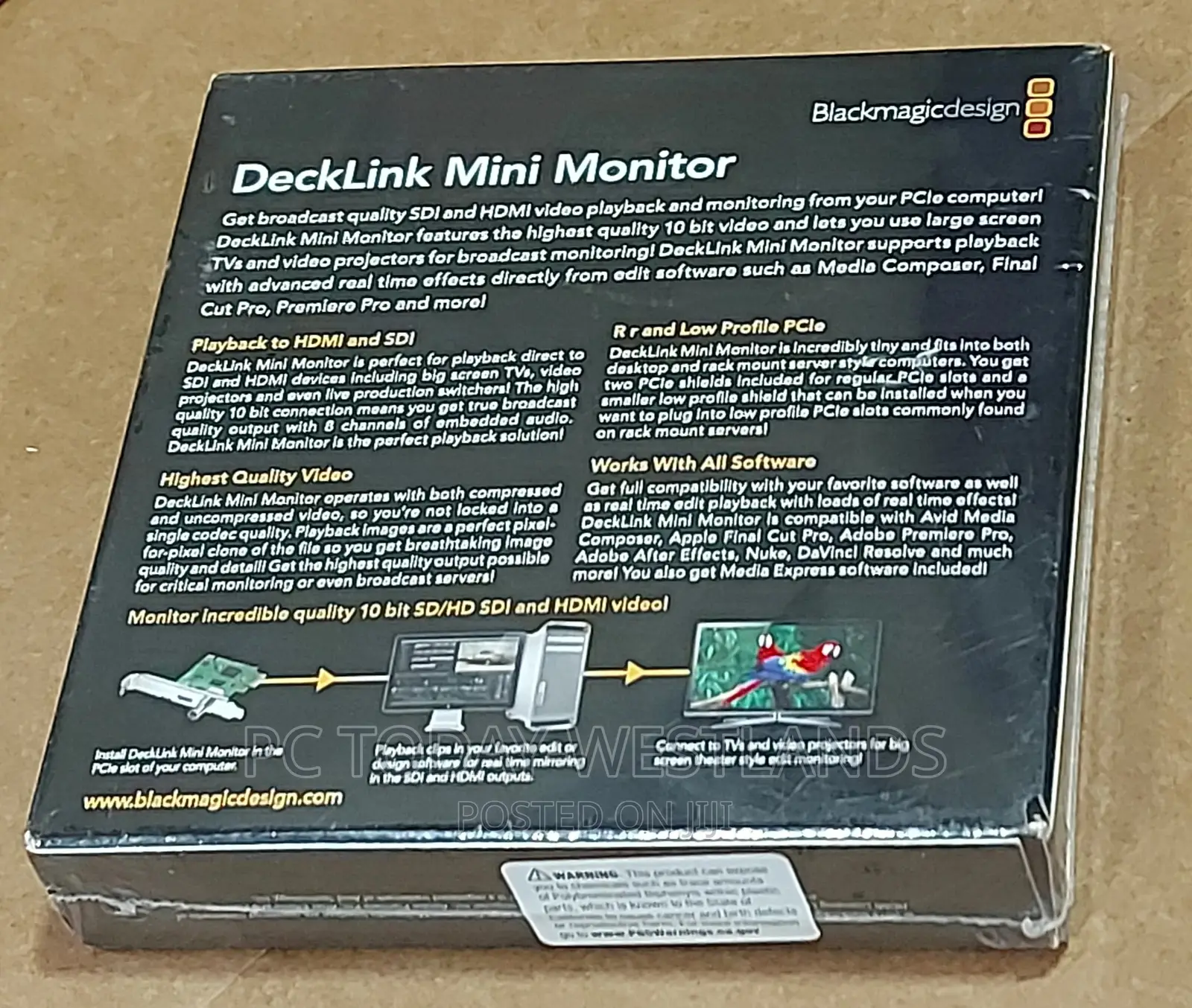 Blackmagic Decklink Mini Monitor - SDI and HDMI Playback