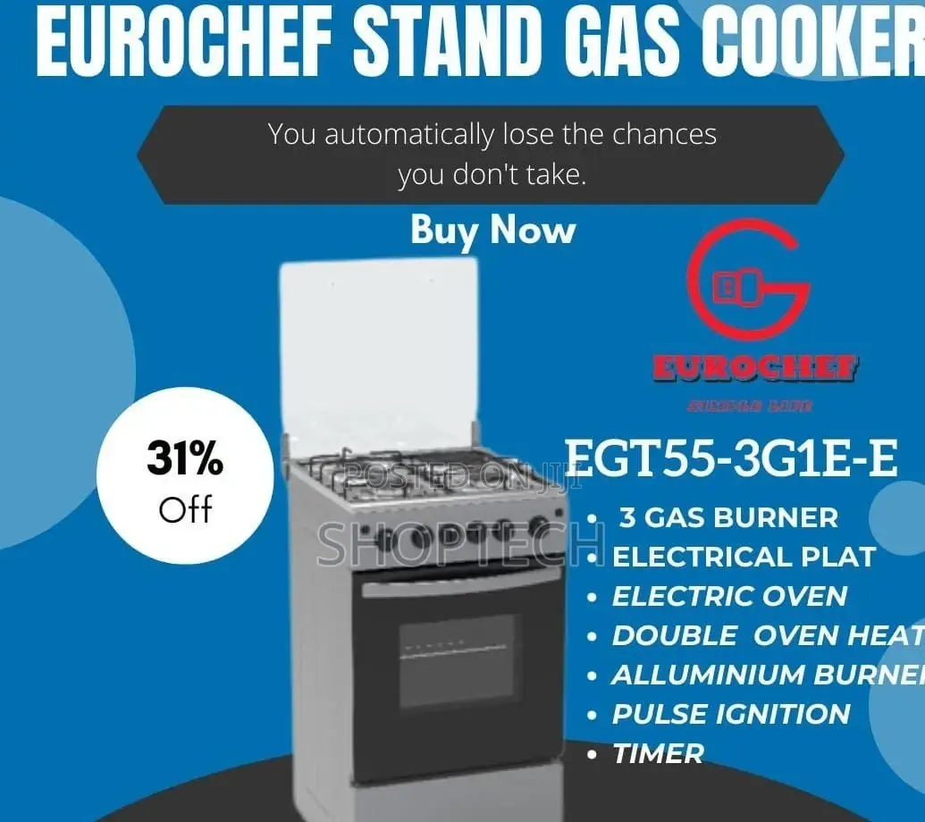 3+1 Eurochef Standing Cooker