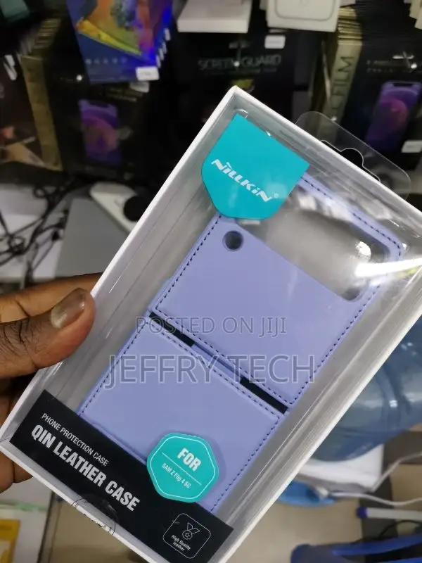 Case Nillkin-Leather QIN Galaxy Z Flip 4 Purple Case