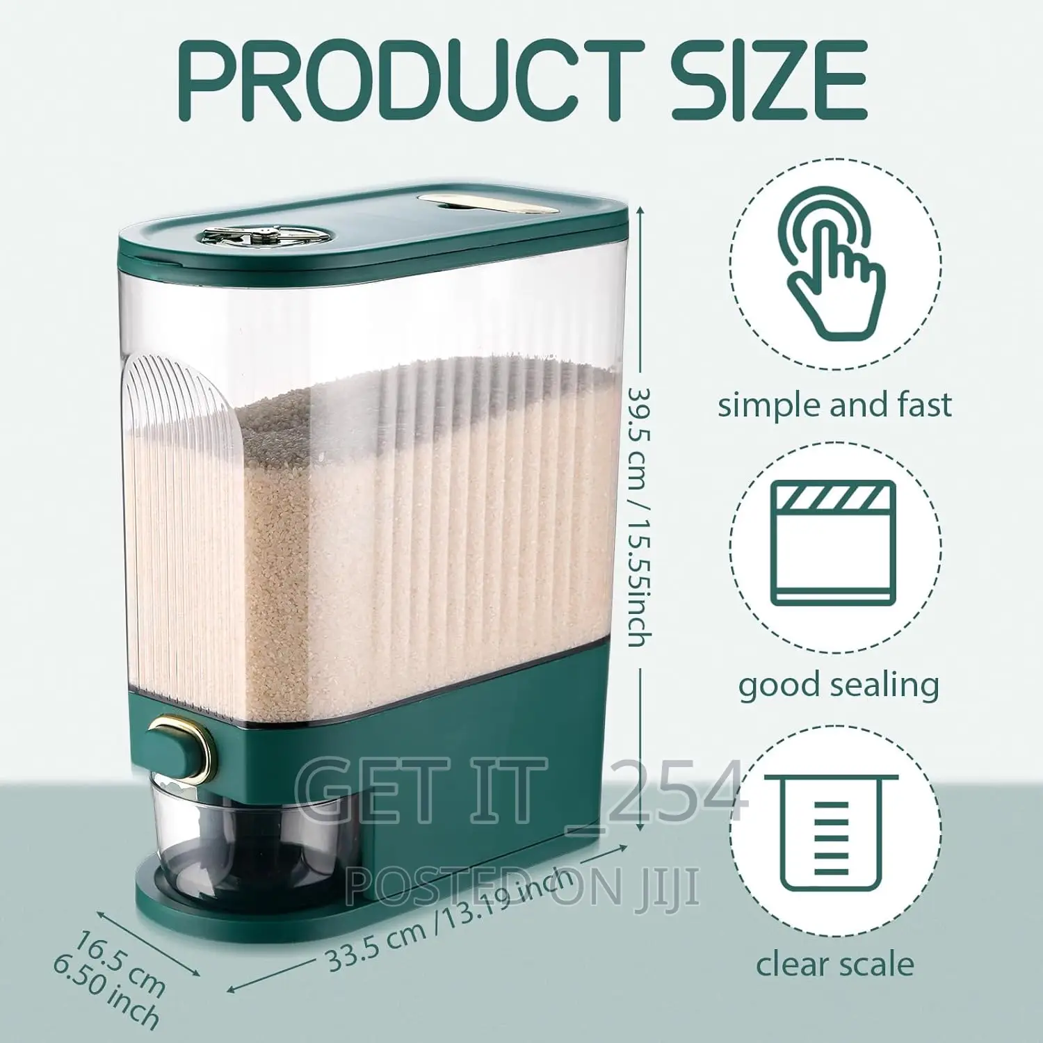 Cereals Dispenser With Measuring Cup 10kg